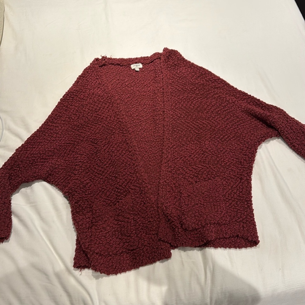 Maroon Cardigan